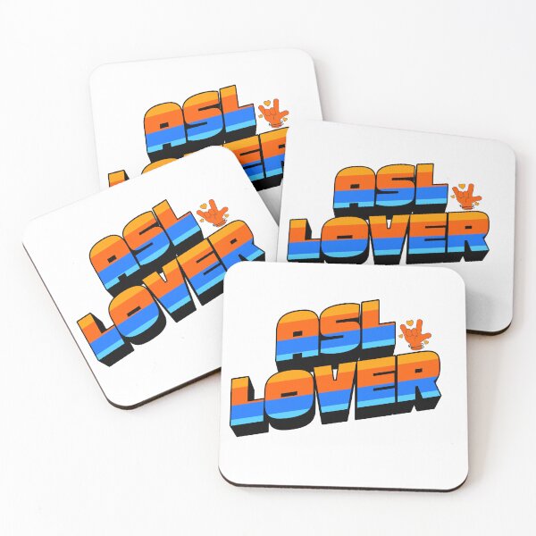 Item preview, Retro ASL Lover | Vintage Striped Sign Language & ILY Sign designed and sold by ASL SIGNPRO CLEARSIGNS.