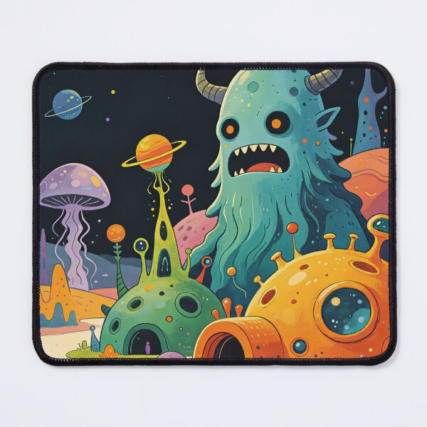Item preview, Cute Alien Planet Fantasy Landscape designed and sold by HoloHugDesigns.