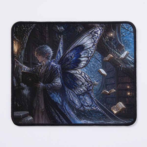 Item preview, Fairy Librarian in Enchanted Oak Library designed and sold by sigmaartstudio.