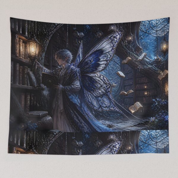 Item preview, Fairy Librarian in Enchanted Oak Library designed and sold by sigmaartstudio.