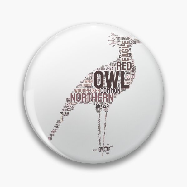 Item preview, Silhouette Bird Species Word Cloud Typography Art designed and sold by AyfuDesigns.