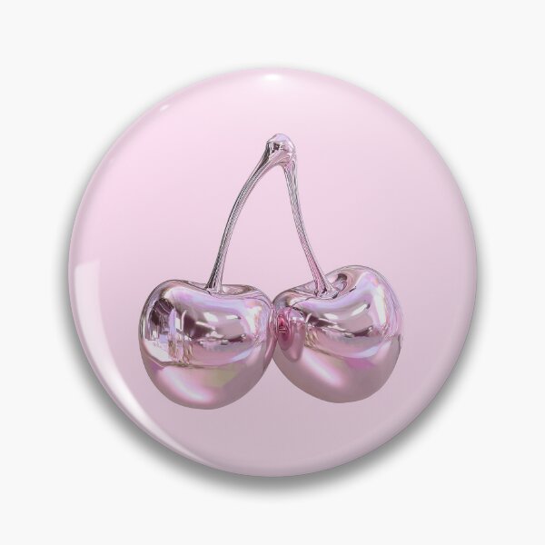 Item preview, Chrome Pink Cherries 3D Render Art designed and sold by jianina-alondra.