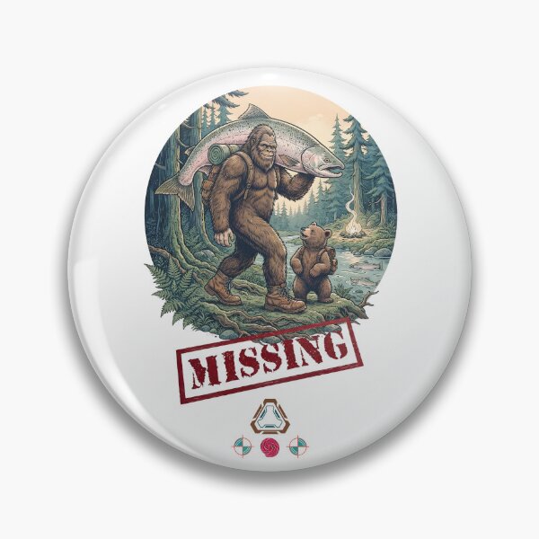 Item preview, Bigfoot the Great Fisherman - Sasquatch & Bear Camping Adventure designed and sold by Whimsy Trail Co.
