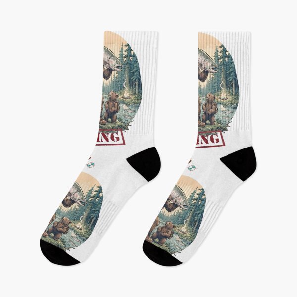 Item preview, Bigfoot the Great Fisherman - Sasquatch & Bear Camping Adventure designed and sold by Whimsy Trail Co.