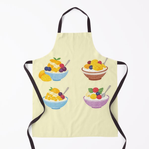 Item preview, Summer Dessert Fruit Shaved Ice Illustration designed and sold by bosamji.