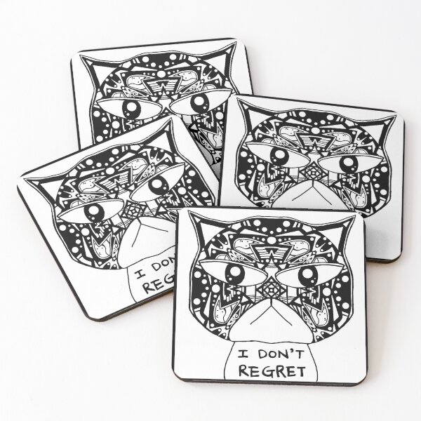 Item preview, Mugshot Cat - I DON'T REGRET designed and sold by MugshotCats.