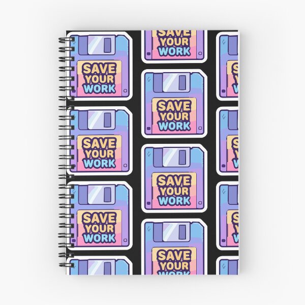 Item preview, Cute Retro Floppy Disk 'SAVE YOUR WORK' Sticker designed and sold by All Year Summer Co..