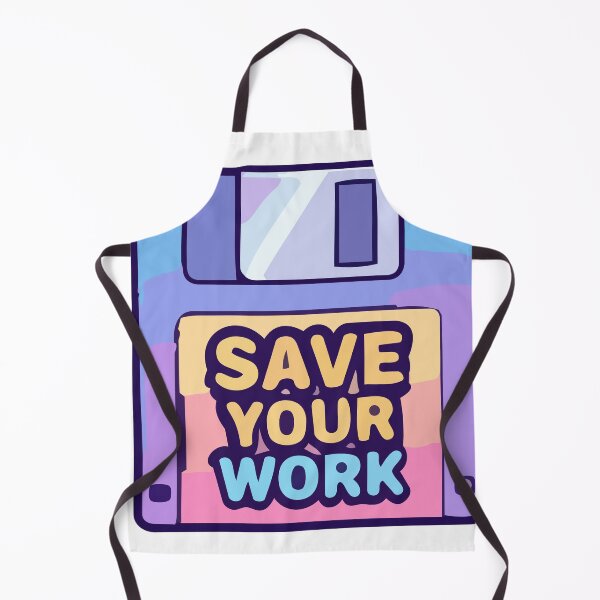 Item preview, Cute Retro Floppy Disk 'SAVE YOUR WORK' Sticker designed and sold by All Year Summer Co..