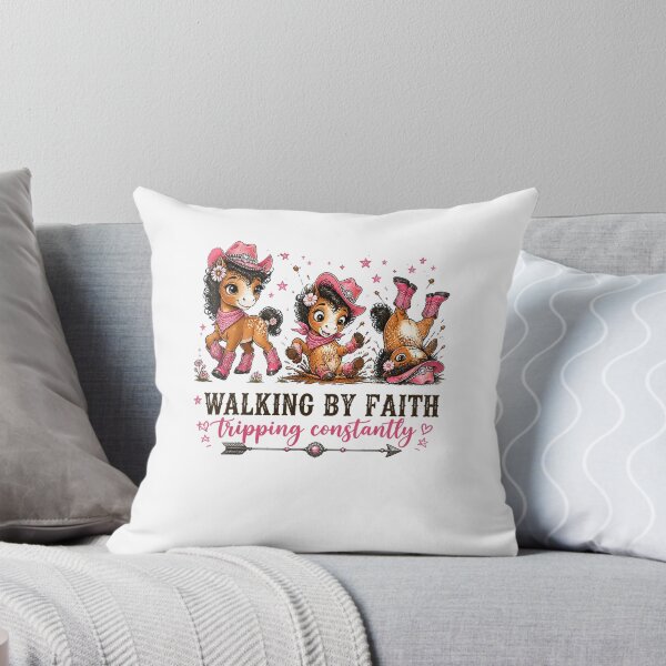 Item preview, Walking By Faith Tripping Constantly Funny Christian Baby Deer designed and sold by ViniBall.
