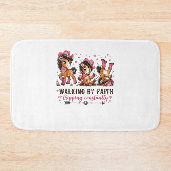 Item preview, Walking By Faith Tripping Constantly Funny Christian Baby Deer designed and sold by ViniBall.