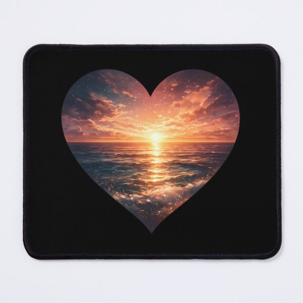 Item preview, Heart Ocean Sunset | Romantic Love Sea | Sunset Heart PNG Design designed and sold by Moonveil_Studio.