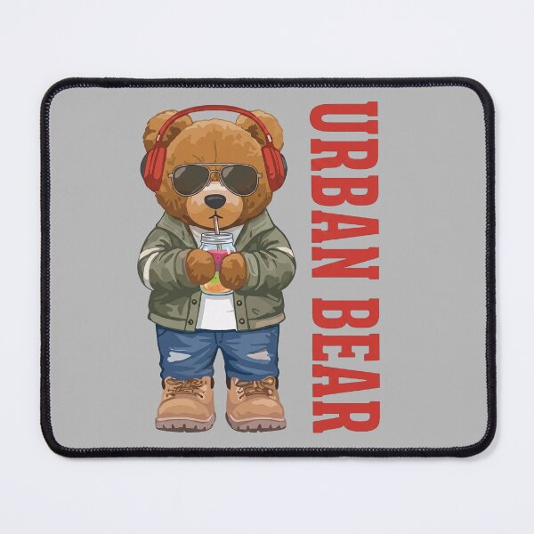 Item preview, Cool Urban Bear Streetwear Cool Teddy Bear Graphic Art designed and sold by SK ArtNest.