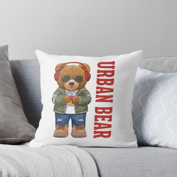 Item preview, Cool Urban Bear Streetwear Cool Teddy Bear Graphic Art designed and sold by SK ArtNest.