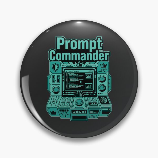 Item preview, Prompt Commander AI Developer Gift Programming Artificial Intelligence Design designed and sold by Ixnor.