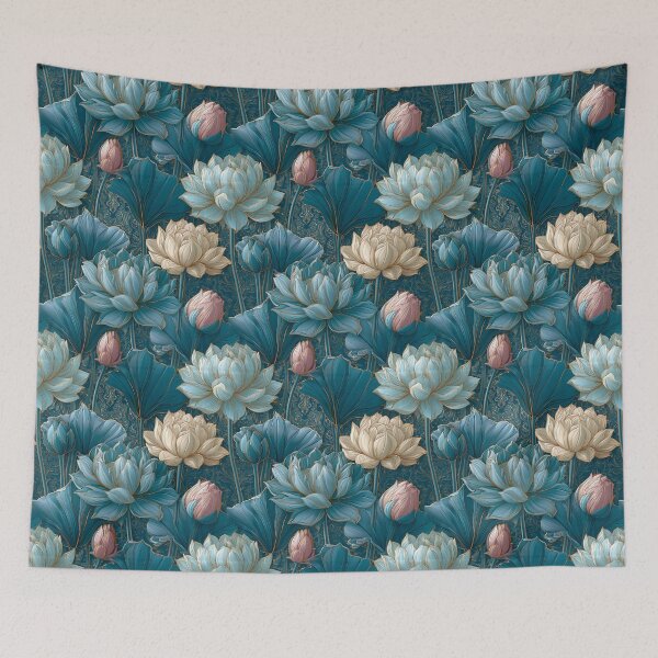 Item preview, Lush Lotus Floral - Hawaiian Flower Pattern - Father'S Day Gift Ideas designed and sold by RoyalStarsPatts.