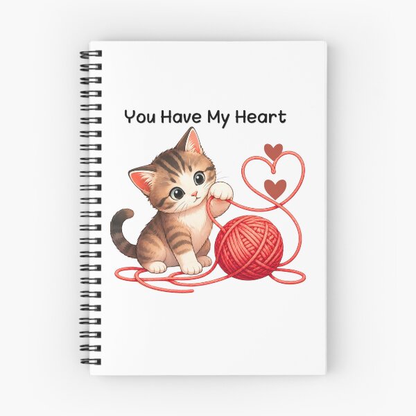 Item preview, You Have My Heart-cute Kitten Playing with Yarn designed and sold by teeNova Wear.