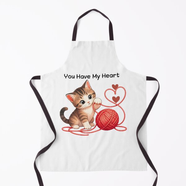 Item preview, You Have My Heart-cute Kitten Playing with Yarn designed and sold by teeNova Wear.