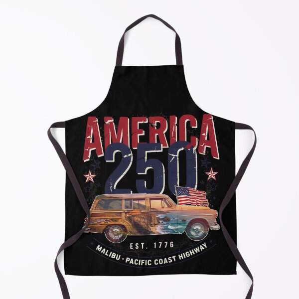 Item preview, America 250 Malibu T-Shirt | Pacific Coast Highway Woody Wagon Patriotic 1776-2026 Tee v2 designed and sold by DarylWelsh2024.