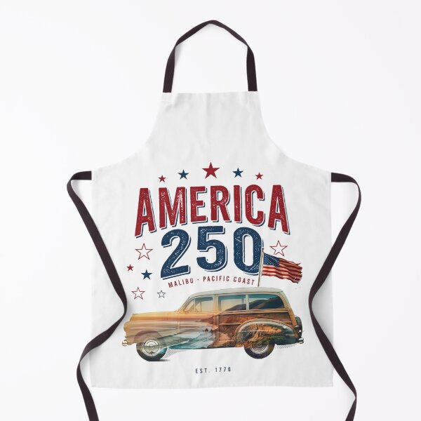 Item preview, America 250 Malibu T-Shirt | Pacific Coast Highway Woody Wagon Patriotic 1776-2026 Tee v3 designed and sold by DarylWelsh2024.