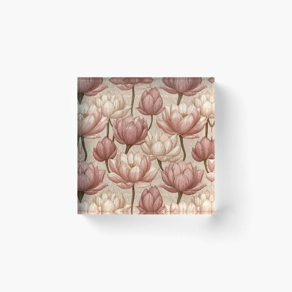 Item preview, Soft Lotus  - Botanical Garden Pattern - Father'S Day Gifts designed and sold by RoyalStarsPatts.