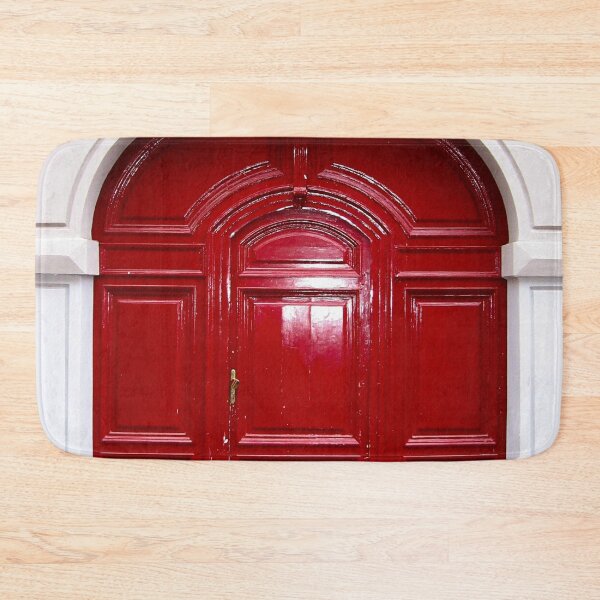 Item preview, Antique red door and entrance way fine art color photograph designed and sold by Jéanpaul  Ferro.