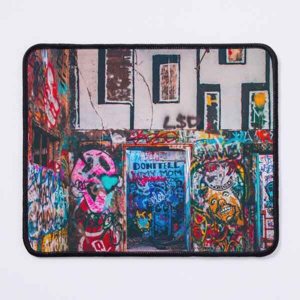 Item preview, Urban exploring graffiti filled room and doors color fine art photograph wall art designed and sold by Jéanpaul Ferro.