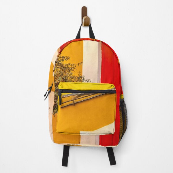 Item preview, Orange Mediterranean door with yellow background fine art color photograph wall art designed and sold by Jéanpaul  Ferro.