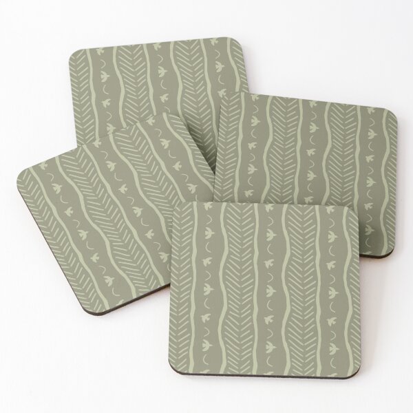 Item preview, Bohemian-style bird motifs in green, nature-inspired by Beliris Creations designed and sold by BelirisCréations.