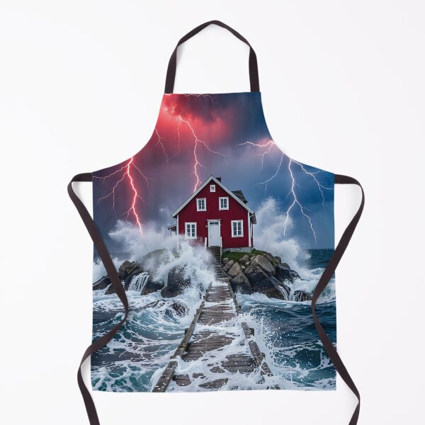 Item preview, The Red House in the Storm: Mysticism of the Red Lightning designed and sold by VoidVeilStudio.