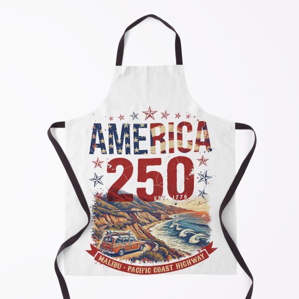Item preview, America 250 Malibu T-Shirt | Pacific Coast Highway Woody Wagon Patriotic 1776-2026 Tee v4 designed and sold by DarylWelsh2024.