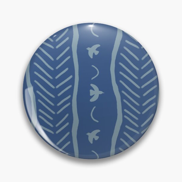 Item preview, Bohemian-style bird motifs in blue, nature-inspired by Beliris Creations designed and sold by BelirisCréations.