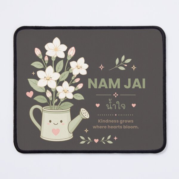 Item preview, Nam Jai | Kindness Grows – Cute Thai Floral Vector Thai Design | Soft Thailand™ designed and sold by CosmicQuietStudio.
