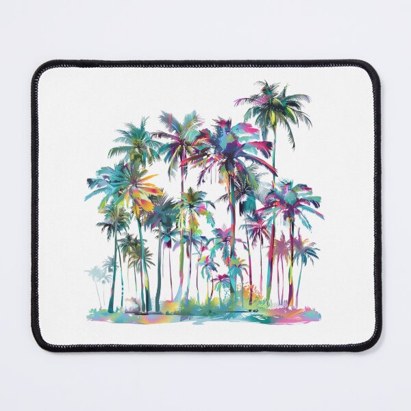 Item preview, Colorful Tropical Palm Forest | Vibrant Neon Paradise Botanical Art designed and sold by Awarrie.