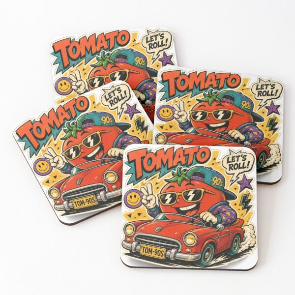 Item preview, Cool Tomato Driving Vintage Red Car designed and sold by @VIRAT DESIGNER@.