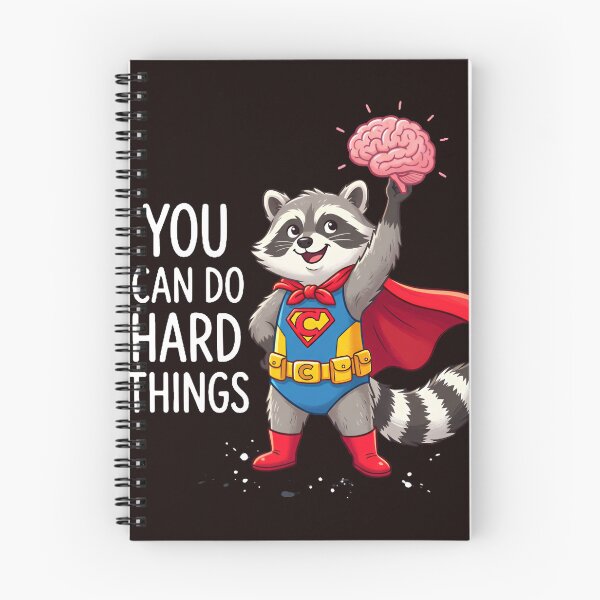 Item preview, You Can Do Hard Things Raccoon Meme Motivational Teacher designed and sold by w66aboo.