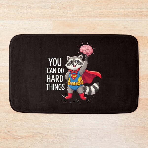 Item preview, You Can Do Hard Things Raccoon Meme Motivational Teacher designed and sold by w66aboo.