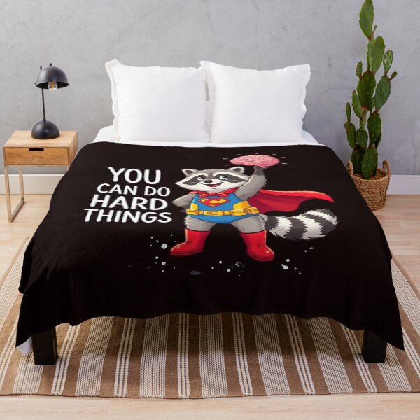 Item preview, You Can Do Hard Things Raccoon Meme Motivational Teacher designed and sold by w66aboo.