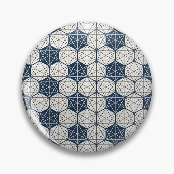 Item preview, Indigo Japanese Hexagon Pattern Kikko Asanoha designed and sold by mtyk-so.
