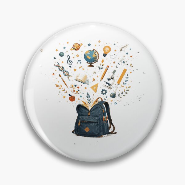 Item preview, Magical School Backpack T-Shirt & Sticker | Back to School Learning Adventure Illustration designed and sold by Sunday.Supply.
