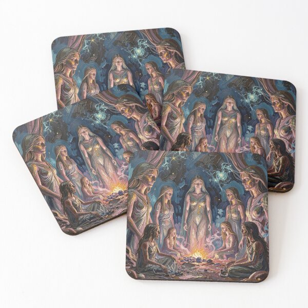 Item preview, Impasto Cosmic Ritual Circle Portrait designed and sold by FotoworldEdel.