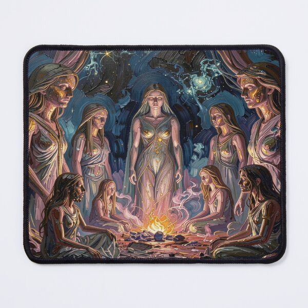 Item preview, Impasto Cosmic Ritual Circle Portrait designed and sold by FotoworldEdel.