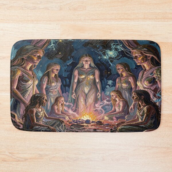 Item preview, Impasto Cosmic Ritual Circle Portrait designed and sold by FotoworldEdel.