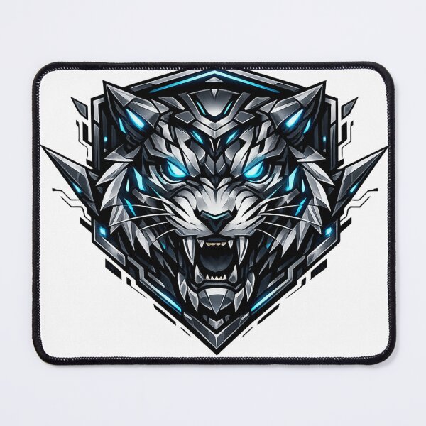 Item preview, Cyber Tiger – Futuristic Neon Tech Beast designed and sold by moditeck.