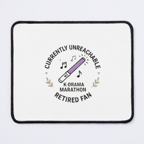 Item preview, Funny K-Drama Retirement Shirt – Currently Unreachable K-Drama Marathon Retired Fan Korean Culture Gift designed and sold by SunAndJune.