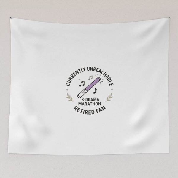 Item preview, Funny K-Drama Retirement Shirt – Currently Unreachable K-Drama Marathon Retired Fan Korean Culture Gift designed and sold by SunAndJune.