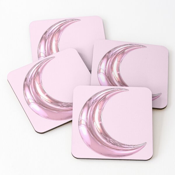 Item preview, Glossy Metallic Pink Moon Render designed and sold by jianina-alondra.