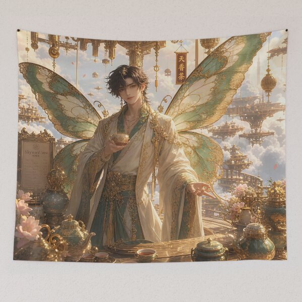 Item preview, Fairy Merchant in Floating Tea Market designed and sold by sigmaartstudio.