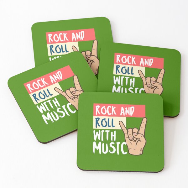 Item preview, Rock And Roll With Music - Sign of the Horns Rocker Retro designed and sold by creativerooney.