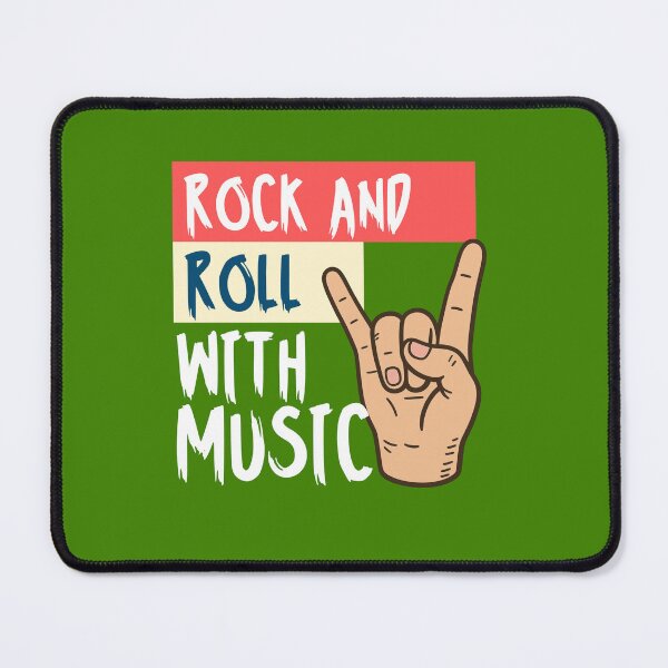 Item preview, Rock And Roll With Music - Sign of the Horns Rocker Retro designed and sold by creativerooney.
