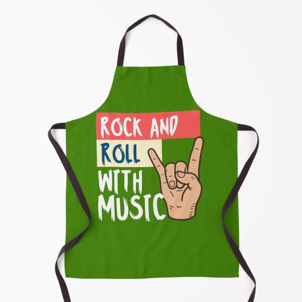 Item preview, Rock And Roll With Music - Sign of the Horns Rocker Retro designed and sold by creativerooney.